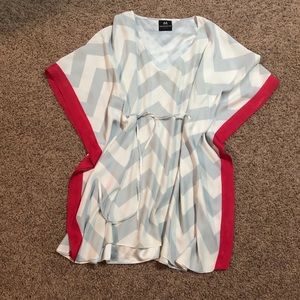 Madderson London Chevron Kaftan Swimsuit Cover Up